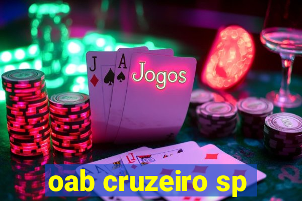 oab cruzeiro sp